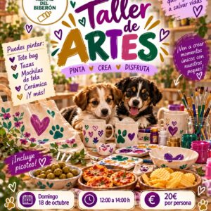 Experiencia Solidaria de Arte en El Campello | Taller benéfico para ayudar a los animales