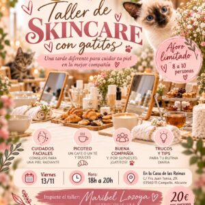 🧘‍♀️ TALLER DE SKINCARE CON GATITOS – Clase solidaria 🐾💜