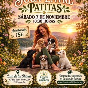 🧘‍♀️ YOGA CON CACHORROS EN ALICANTE – Clase solidaria con Mara  🐾💜